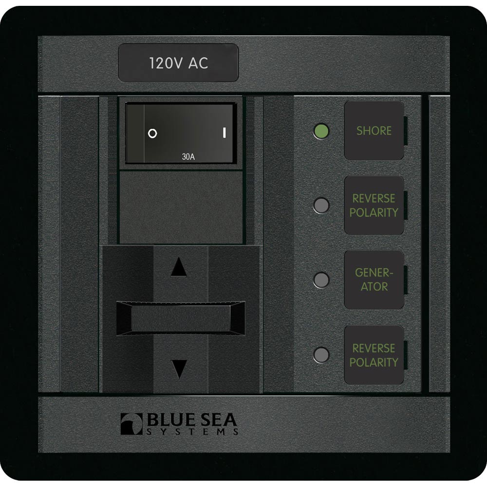 Blue Sea 1208 120V AC 2 Sources - 30A, made by Blue Sea Systems - 1208 Blue Sea 1208 120V AC 2 Sources - 30A, made by Blue Sea Systems - 1208