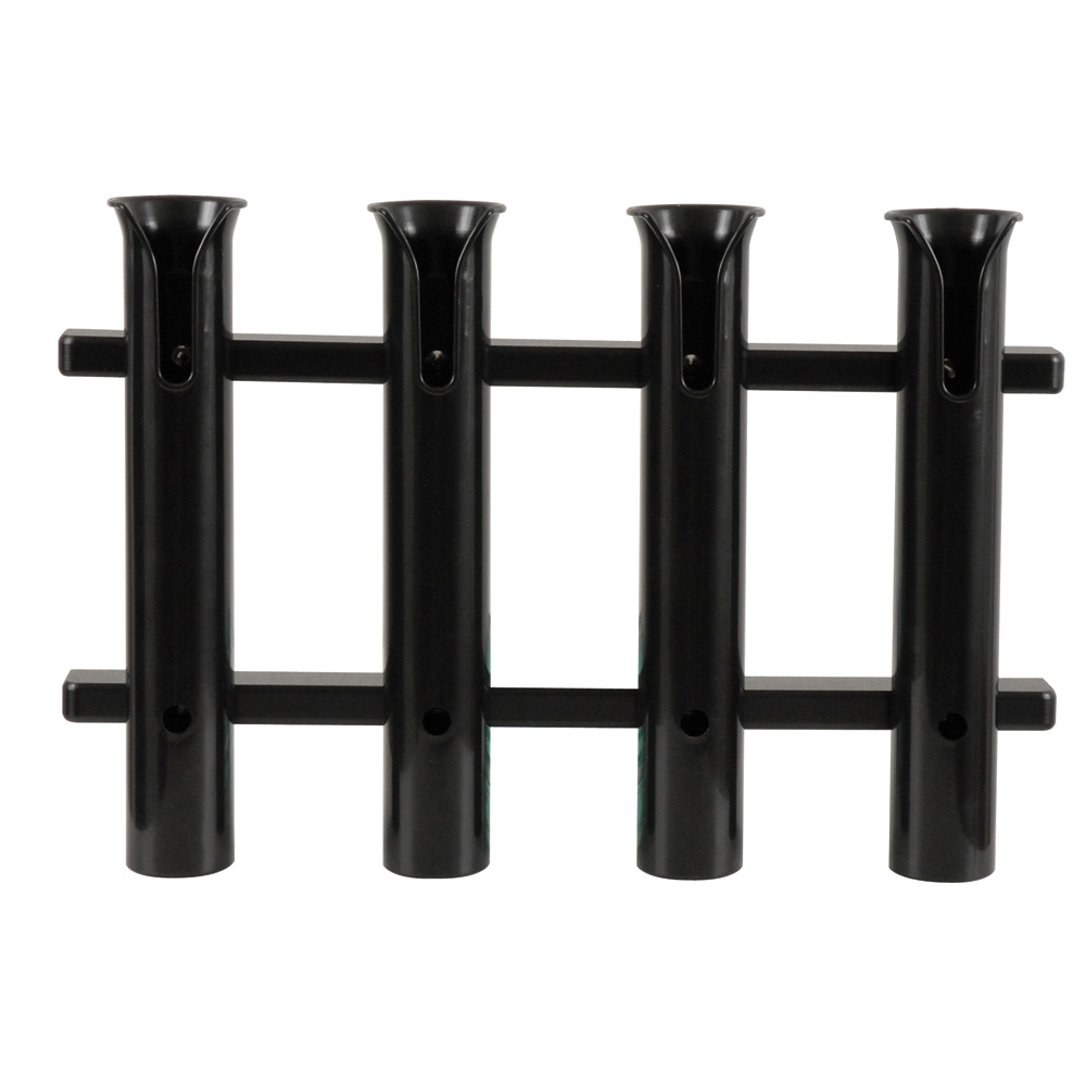 TACO 4-Rod Poly Rod Rack - Black, made by TACO Marine - P03-064B TACO 4-Rod Poly Rod Rack - Black, made by TACO Marine - P03-064B