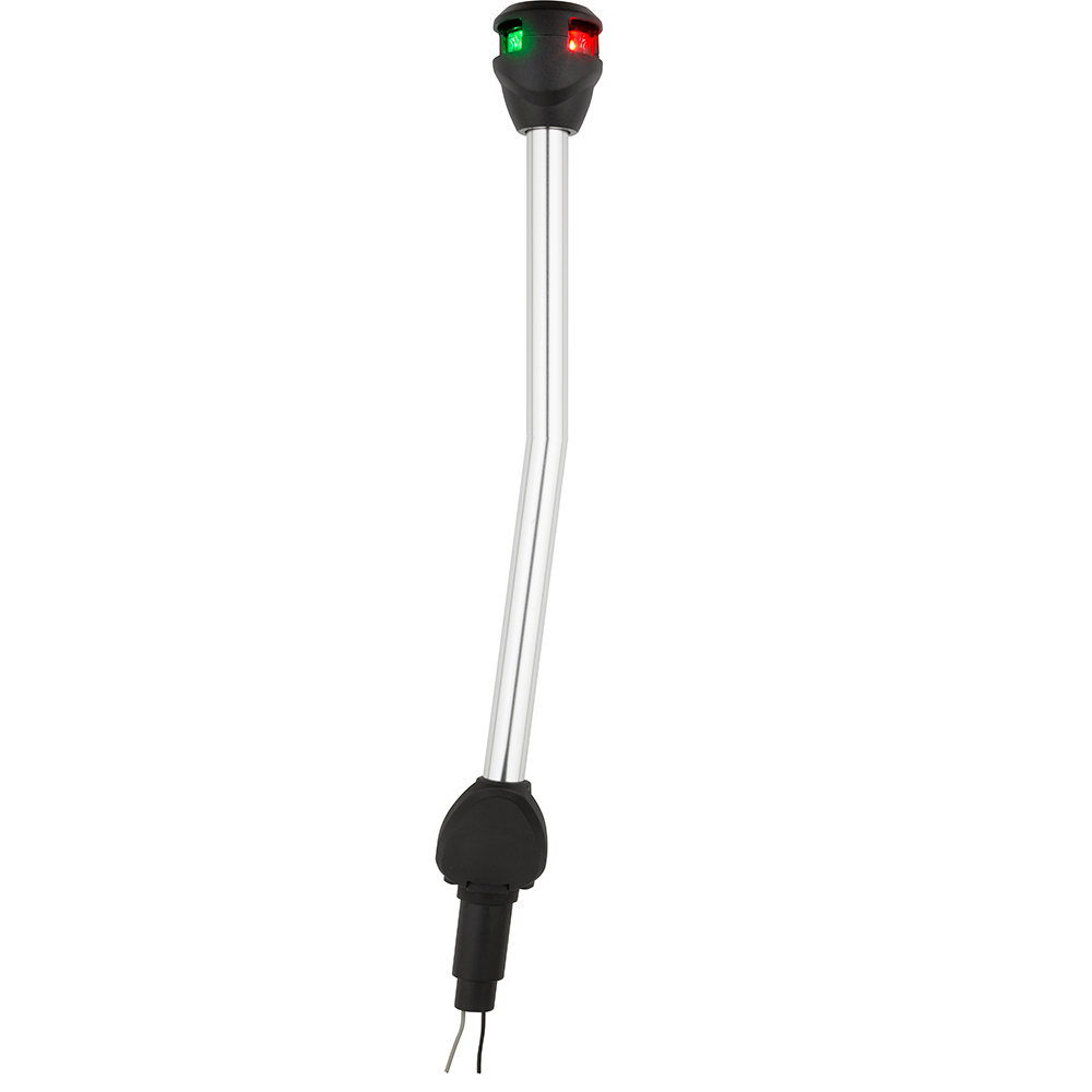 Attwood LightArmor Bi-Color Navigation Pole Light - Angled - 14", made by Attwood Marine - NV6LC1-14A7 Attwood LightArmor Bi-Color Navigation Pole Light - Angled - 14", made by Attwood Marine - NV6LC1-14A7
