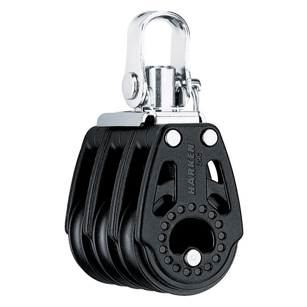 Harken 29mm Triple Carbo Air Block w/Swivel, made by Harken - 344 Harken 29mm Triple Carbo Air Block w/Swivel, made by Harken - 344