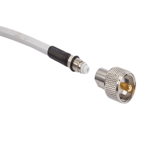 Shakespeare PL-259-ER Screw-On PL-259 Connector f/Cable w/Easy Route FME Mini-End, made by Shakespeare - PL-259-ER Shakespeare PL-259-ER Screw-On PL-259 Connector f/Cable w/Easy Route FME Mini-End, made by Shakespeare - PL-259-ER