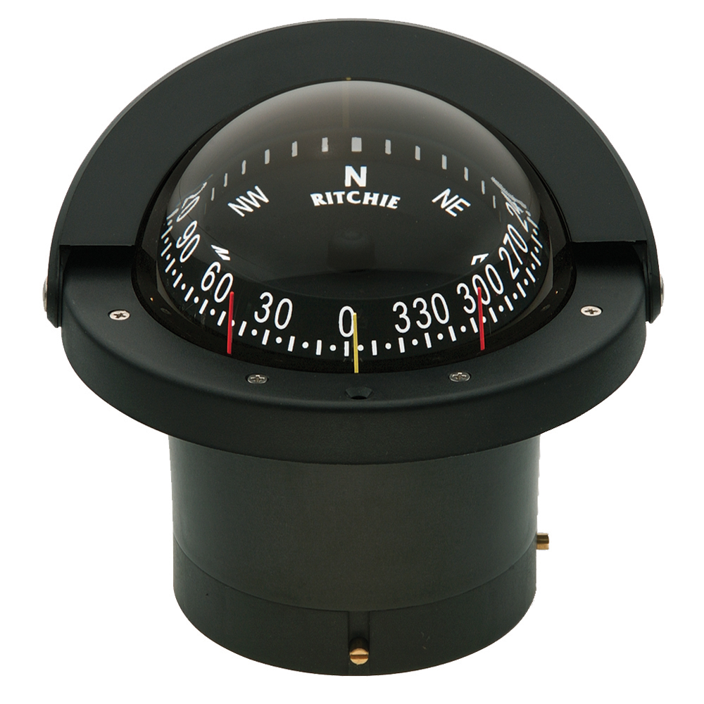 Ritchie FN-203 Navigator Compass - Flush Mount - Black, made by Ritchie - FN-203 Ritchie FN-203 Navigator Compass - Flush Mount - Black, made by Ritchie - FN-203