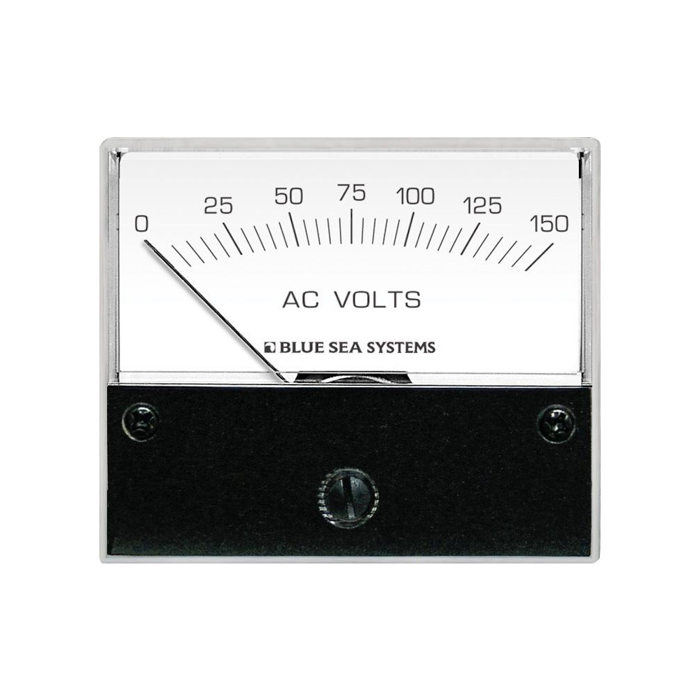 Blue Sea 9353 AC Analog Voltmeter 0-150V AC, made by Blue Sea Systems - 9353