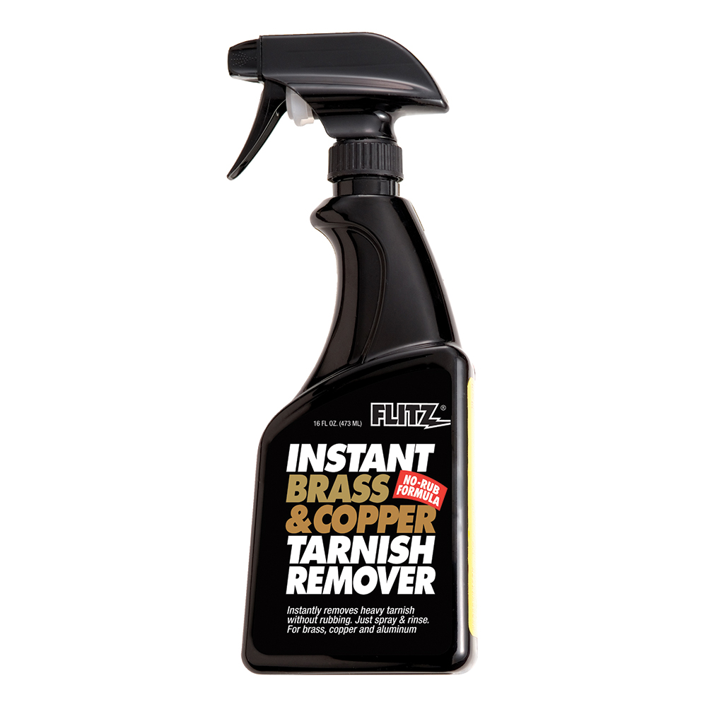 Flitz Instant Brass & Copper Tarnish Remover - 16. oz Spray, made by Flitz - BC 01806 Flitz Instant Brass & Copper Tarnish Remover - 16. oz Spray, made by Flitz - BC 01806