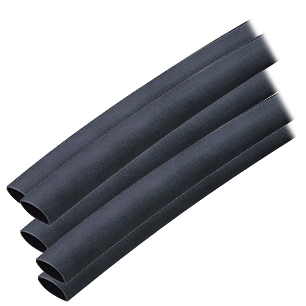 Ancor Adhesive Lined Heat Shrink Tubing (ALT) - 3/8" x 6" - 5-Pack - Black, made by Ancor - 304106