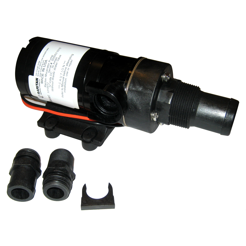 Raritan Macerator Pump - 12v w/Barb Adapter, made by Raritan - 5310012 Raritan Macerator Pump - 12v w/Barb Adapter, made by Raritan - 5310012