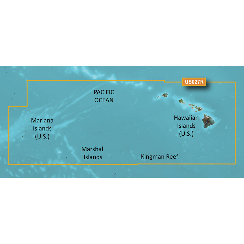 Garmin BlueChart® g3 HD - HXUS027R - Hawaiian Islands - Mariana Islands - microSD™/SD™, made by Garmin - 010-C0728-20 Garmin BlueChart® g3 HD - HXUS027R - Hawaiian Islands - Mariana Islands - microSD™/SD™, made by Garmin - 010-C0728-20