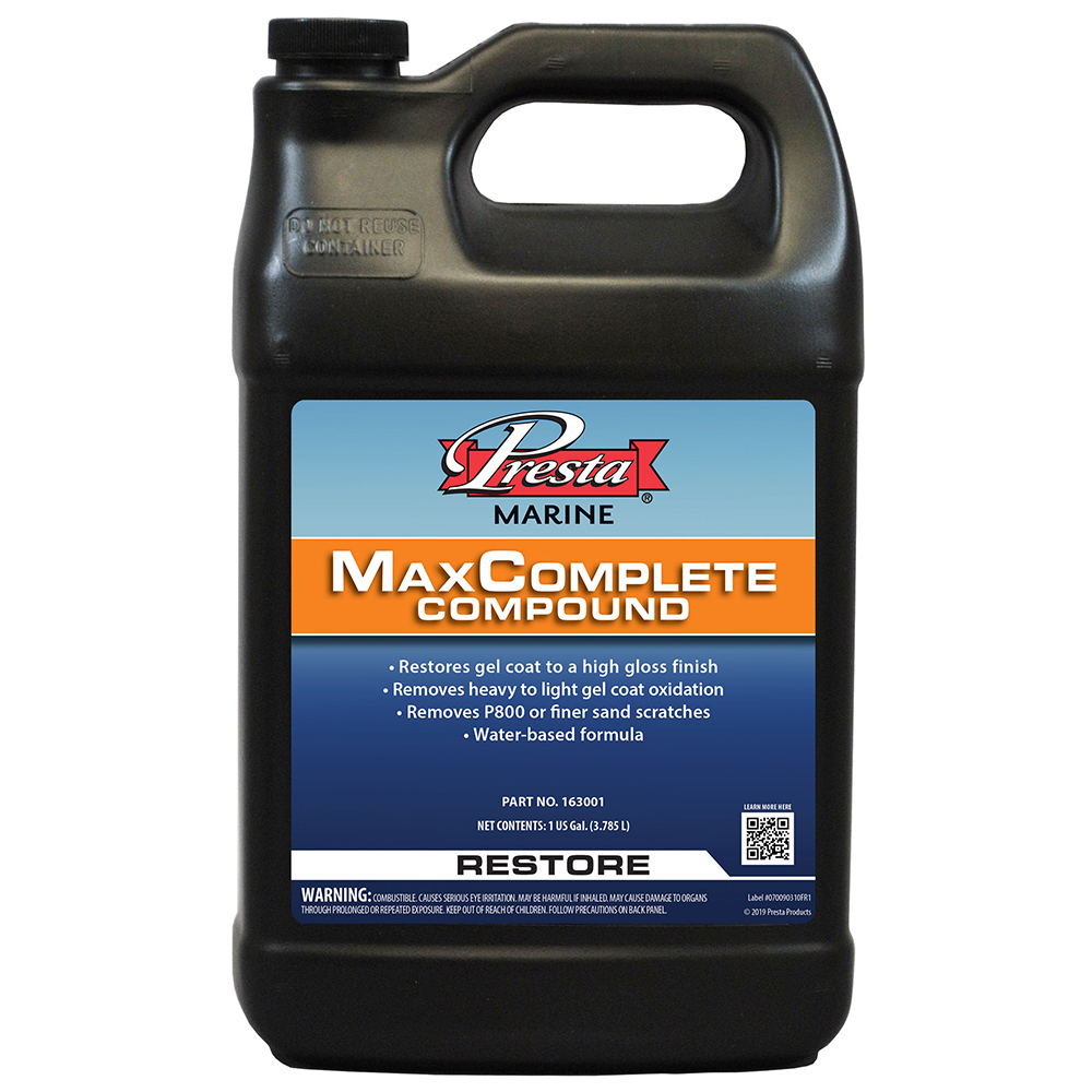 Presta MaxComplete Compound - 1-Gallon, made by Presta - 163001 Presta MaxComplete Compound - 1-Gallon, made by Presta - 163001