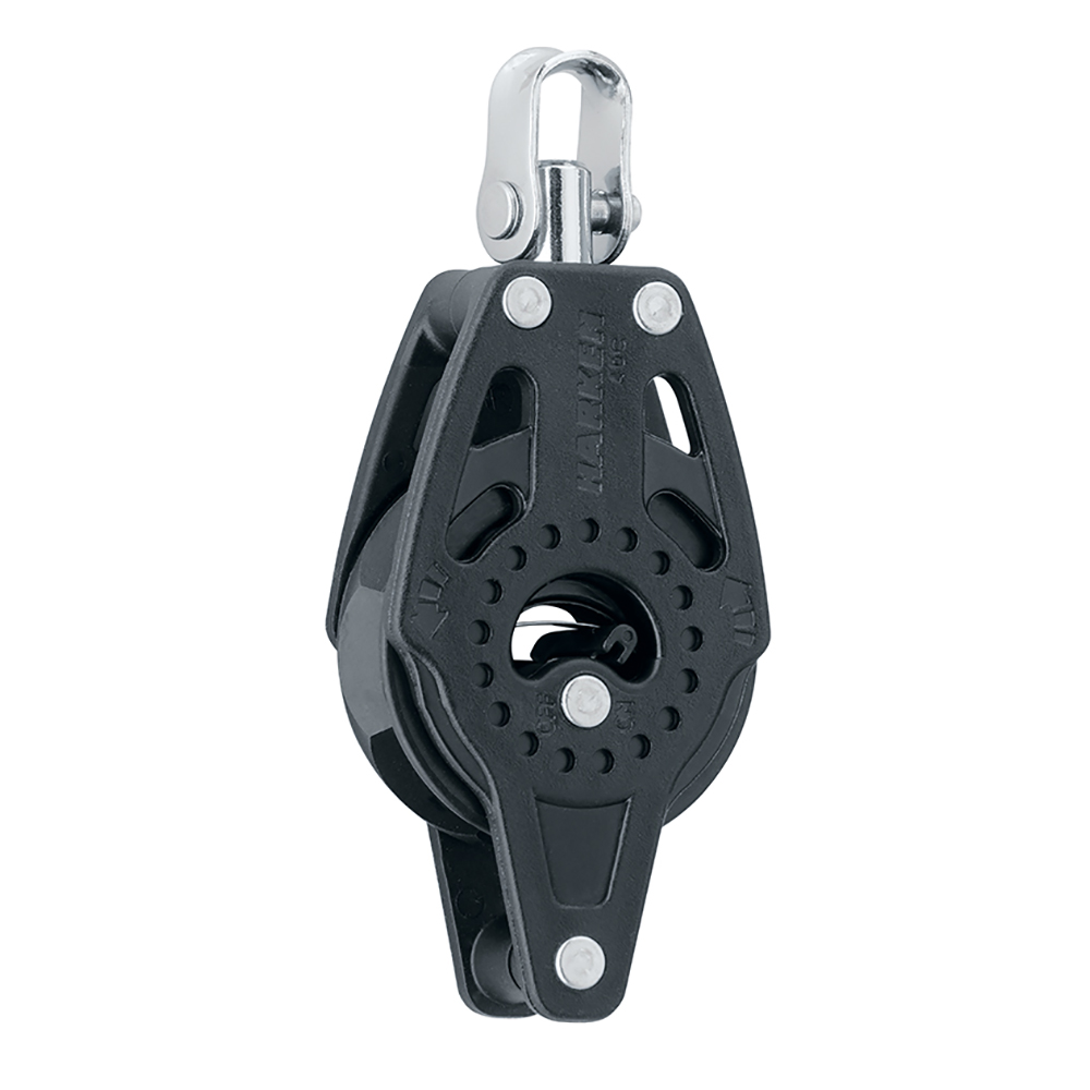 Harken 40mm Carbo Single Ratchet Block w/Swivel & Becket, made by Harken - 2609 Harken 40mm Carbo Single Ratchet Block w/Swivel & Becket, made by Harken - 2609