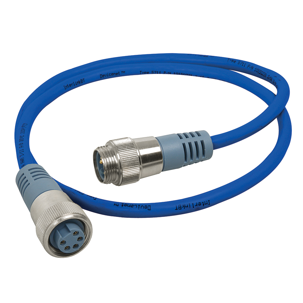 Maretron Mini Double Ended Cordset - Male to Female - 5M - Blue, made by Maretron - NM-NB1-NF-05.0 Maretron Mini Double Ended Cordset - Male to Female - 5M - Blue, made by Maretron - NM-NB1-NF-05.0