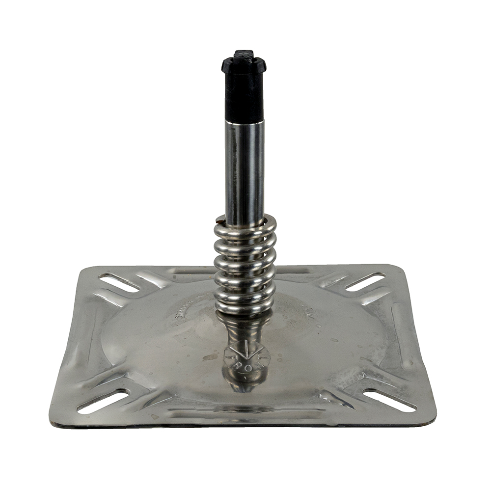 Springfield KingPin™ 7" x 7" Seat Mount w/Spring - Polished, made by Springfield Marine - 1614201-PP Springfield KingPin™ 7" x 7" Seat Mount w/Spring - Polished, made by Springfield Marine - 1614201-PP