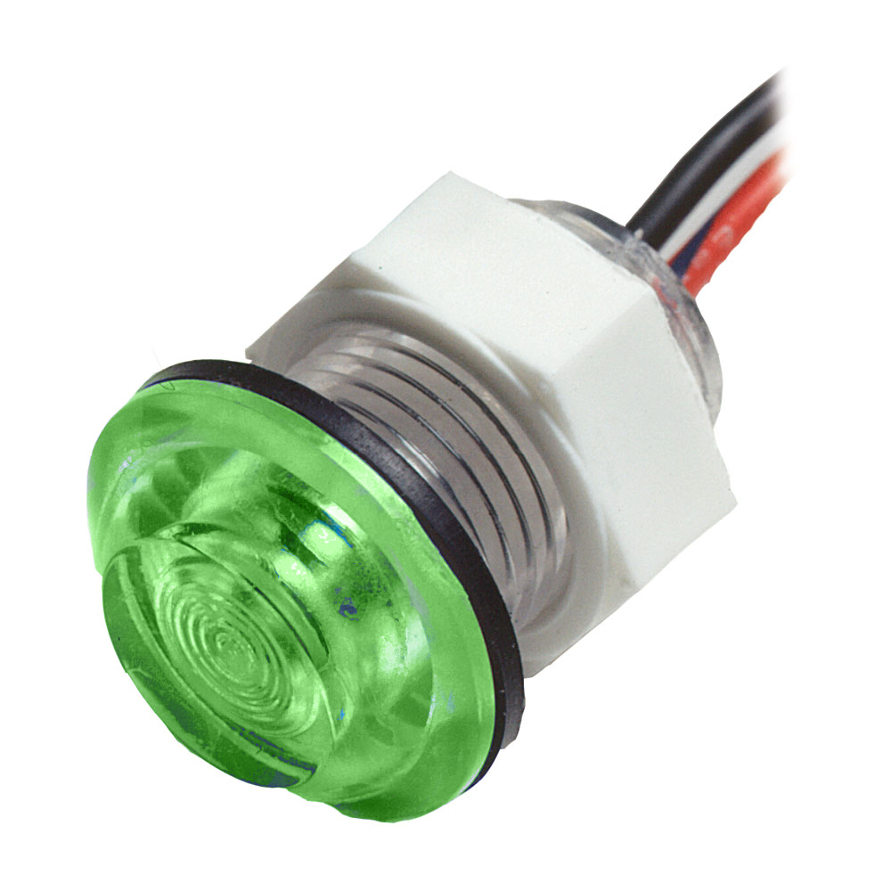 Innovative Lighting LED Bulkhead Livewell Light Flush Mount - Green, made by Innovative Lighting - 011-3500-7 Innovative Lighting LED Bulkhead Livewell Light Flush Mount - Green, made by Innovative Lighting - 011-3500-7