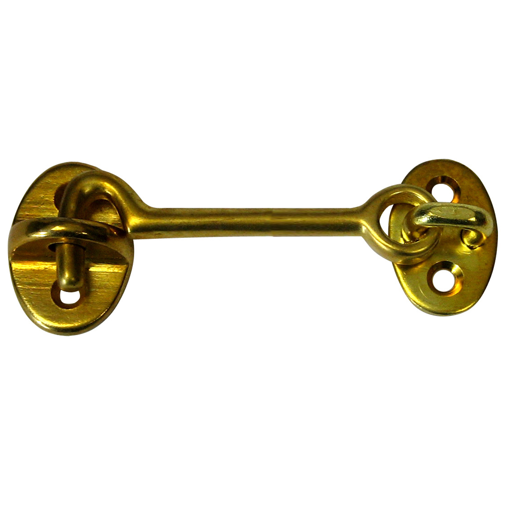 Whitecap Cabin Door Hook - Polished Brass - 3", made by Whitecap - S-1402BC Whitecap Cabin Door Hook - Polished Brass - 3", made by Whitecap - S-1402BC