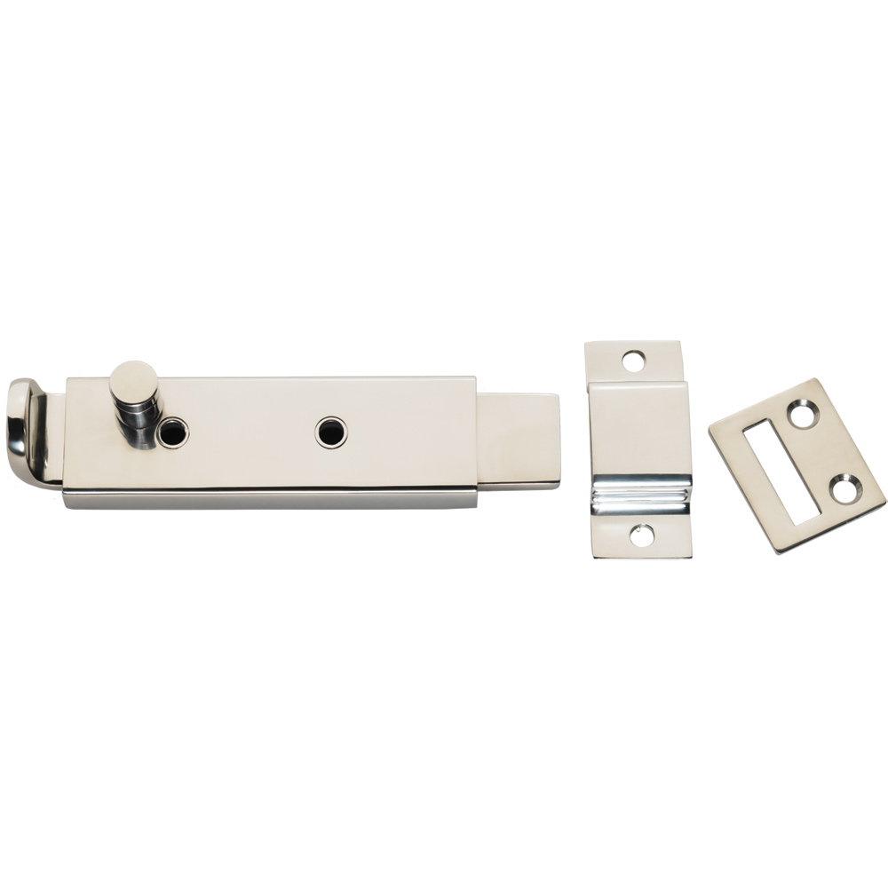 Whitecap Spring Loaded Slide Bolt/Latch - 316 Stainless Steel - 5-5/16", made by Whitecap - S-588C Whitecap Spring Loaded Slide Bolt/Latch - 316 Stainless Steel - 5-5/16", made by Whitecap - S-588C
