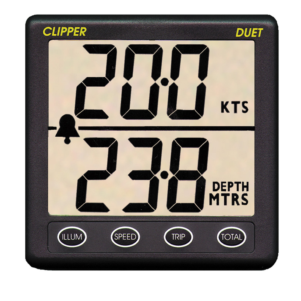 Clipper Duet Instrument Depth Speed Log w/Transducer, made by Clipper - CL-DS Clipper Duet Instrument Depth Speed Log w/Transducer, made by Clipper - CL-DS