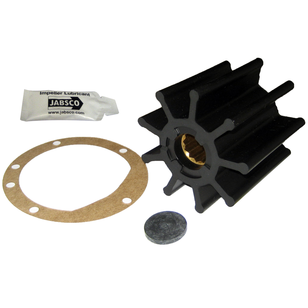 Jabsco Impeller Kit - 9 Blade - Nitrile - 3-3/4" Diameter x 3-1/2" W, 1" Shaft Diameter, made by Jabsco - 6760-0003-P Jabsco Impeller Kit - 9 Blade - Nitrile - 3-3/4" Diameter x 3-1/2" W, 1" Shaft Diameter, made by Jabsco - 6760-0003-P