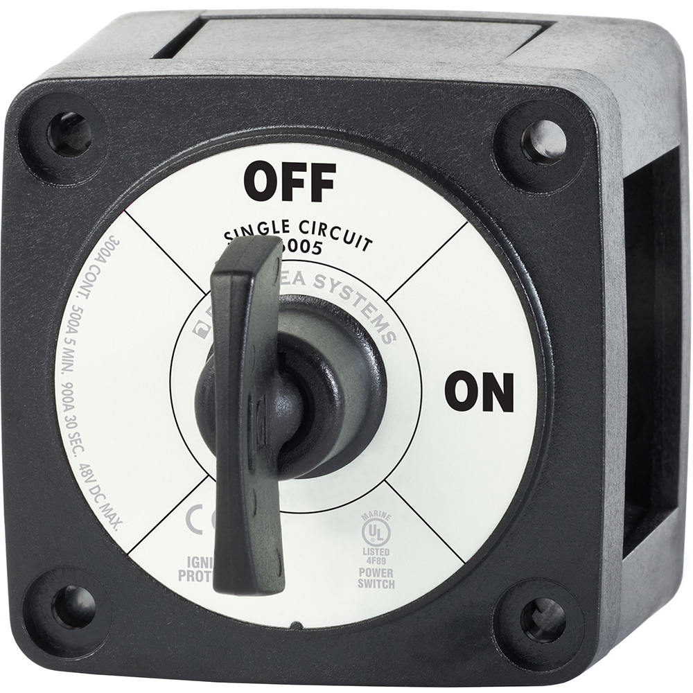 Blue Sea 6005200 Battery Switch Single Circuit ON-OFF - Black, made by Blue Sea Systems - 6005200 Blue Sea 6005200 Battery Switch Single Circuit ON-OFF - Black, made by Blue Sea Systems - 6005200