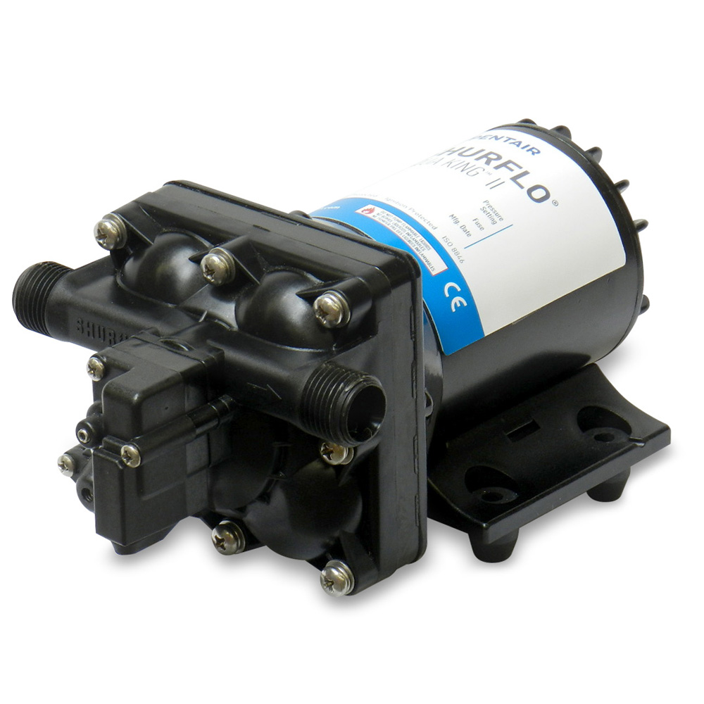 Shurflo by Pentair AQUA KING™ II Standard Fresh Water Pump - 12 VDC, 3.0 GPM, made by Shurflo by Pentair - 4138-111-E65 Shurflo by Pentair AQUA KING™ II Standard Fresh Water Pump - 12 VDC, 3.0 GPM, made by Shurflo by Pentair - 4138-111-E65