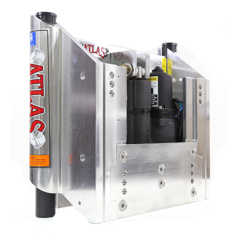 T-H Marine ATLAS™ 12" Set Back Hydraulic Jack Plate - Heavy Duty, made by T-H Marine Supplies - AHJ-12VHD-DP T-H Marine ATLAS™ 12" Set Back Hydraulic Jack Plate - Heavy Duty, made by T-H Marine Supplies - AHJ-12VHD-DP