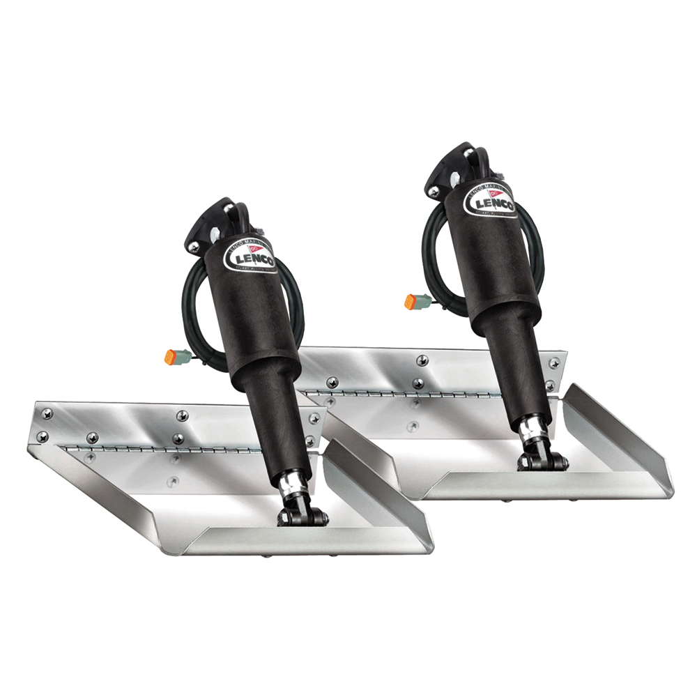 Lenco 12" x 9" Electro-Polished Edge Mount Trim Tab Kit, made by Lenco Marine - 15115-101 Lenco 12" x 9" Electro-Polished Edge Mount Trim Tab Kit, made by Lenco Marine - 15115-101