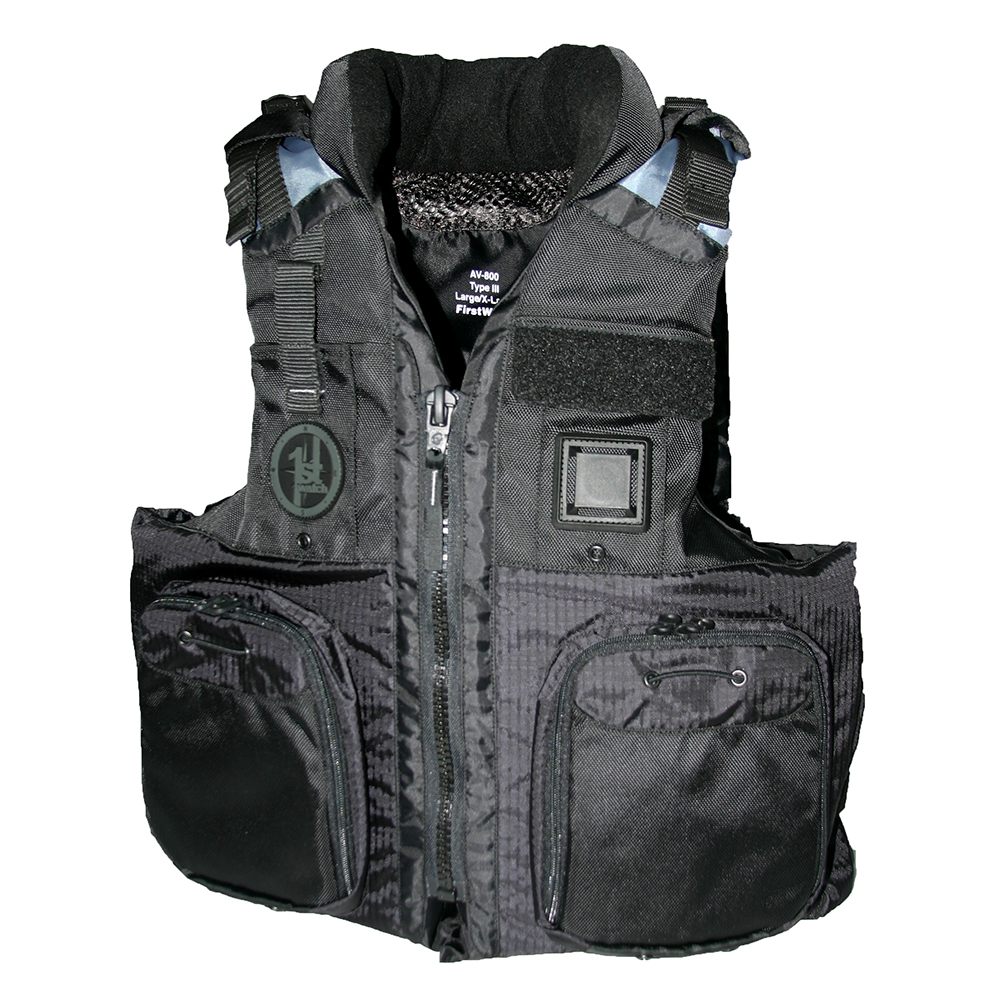 First Watch AV-800 Four Pocket Flotation Vest - Black - XXL to 3XL, made by First Watch - AV-800-BK-2XL/3XL First Watch AV-800 Four Pocket Flotation Vest - Black - XXL to 3XL, made by First Watch - AV-800-BK-2XL/3XL