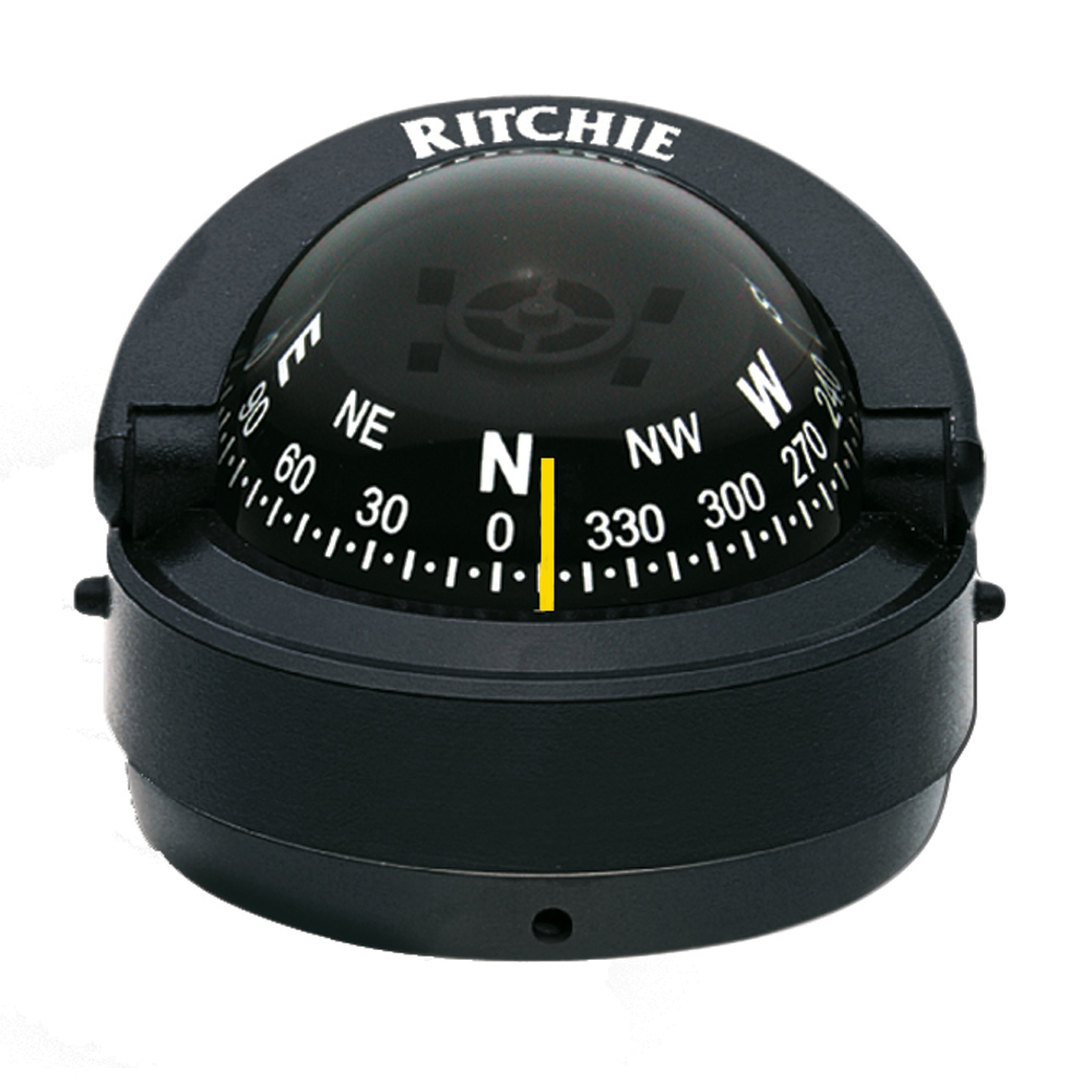 Ritchie S-53 Explorer Compass - Surface Mount - Black, made by Ritchie - S-53 Ritchie S-53 Explorer Compass - Surface Mount - Black, made by Ritchie - S-53