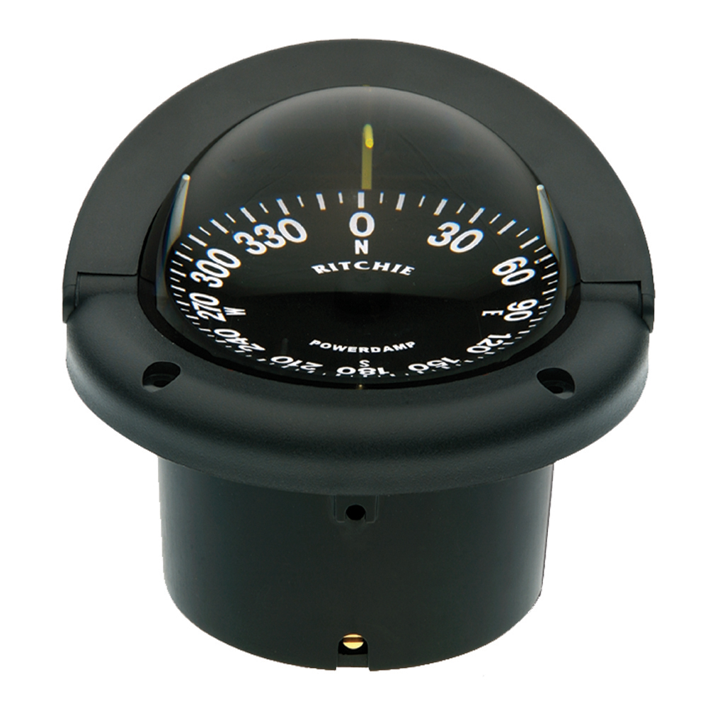 Ritchie HF-742 Helmsman Compass - Flush Mount - Black, made by Ritchie - HF-742 Ritchie HF-742 Helmsman Compass - Flush Mount - Black, made by Ritchie - HF-742