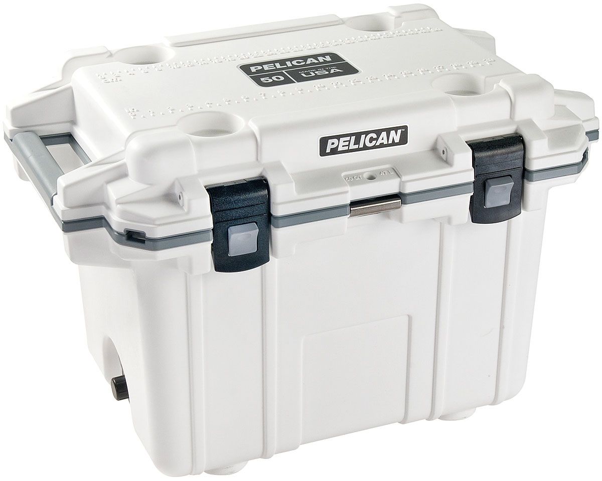 50QT ELITE COOLER WHT/GRY, made by Pelican -