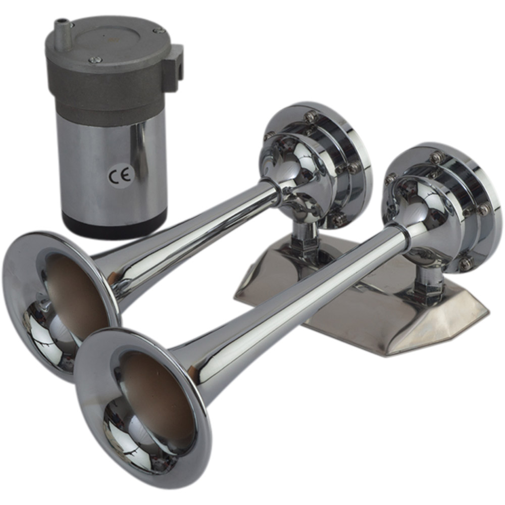 Sea-Dog MaxBlast Air Horn - Mini Dual Trumpet, made by Sea-Dog - 432620-1 Sea-Dog MaxBlast Air Horn - Mini Dual Trumpet, made by Sea-Dog - 432620-1