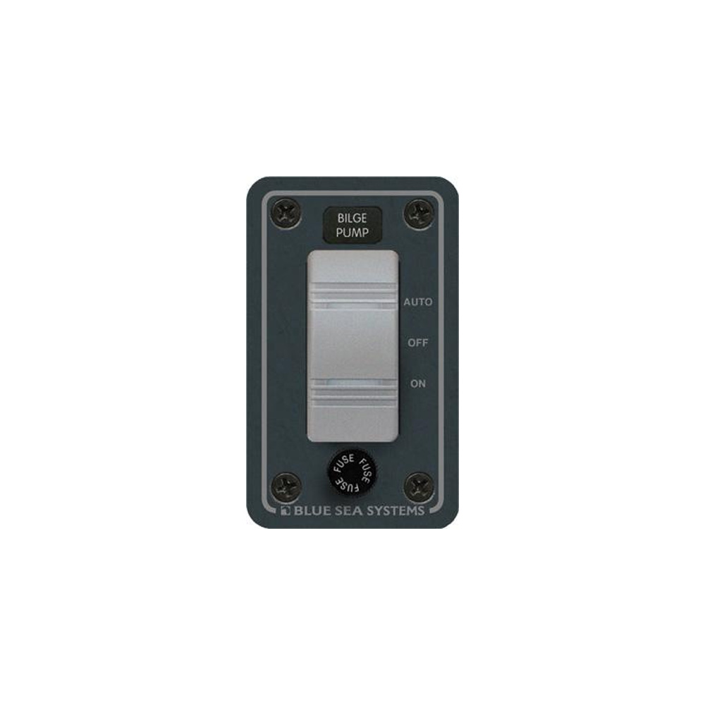 Blue Sea 8263 Contura Single Bilge Pump Control Panel, made by Blue Sea Systems - 8263