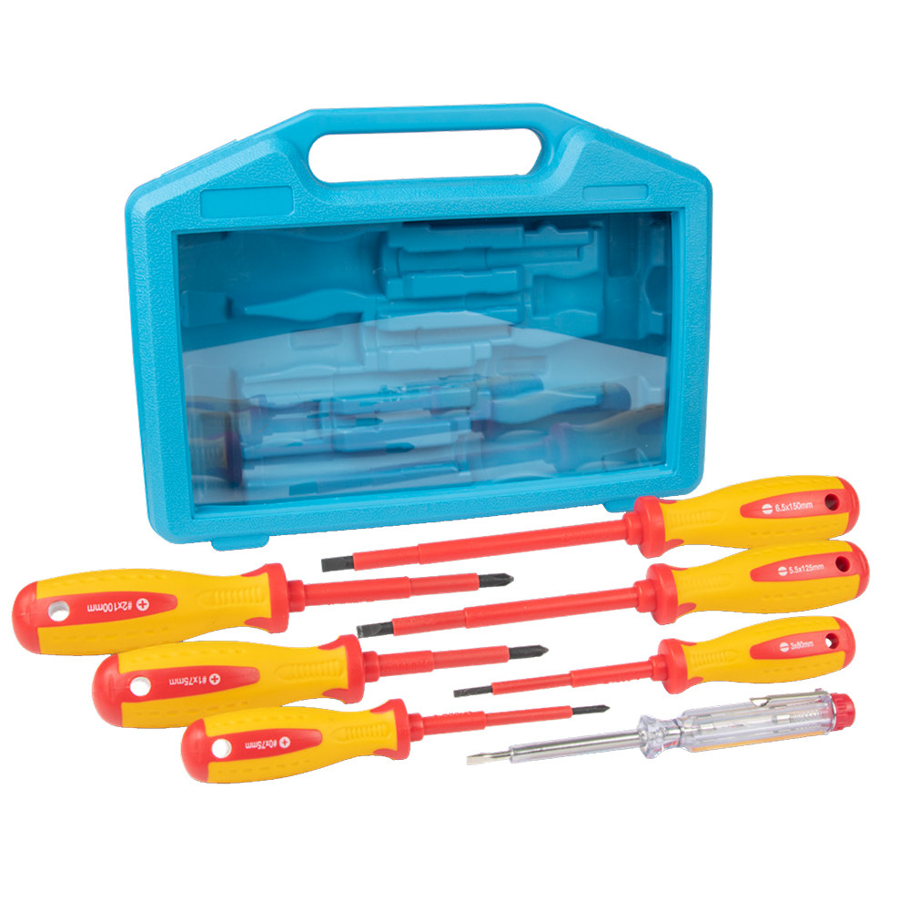 Ancor 7-Piece Screwdriver Set w/Case, made by Ancor - 711000 Ancor 7-Piece Screwdriver Set w/Case, made by Ancor - 711000