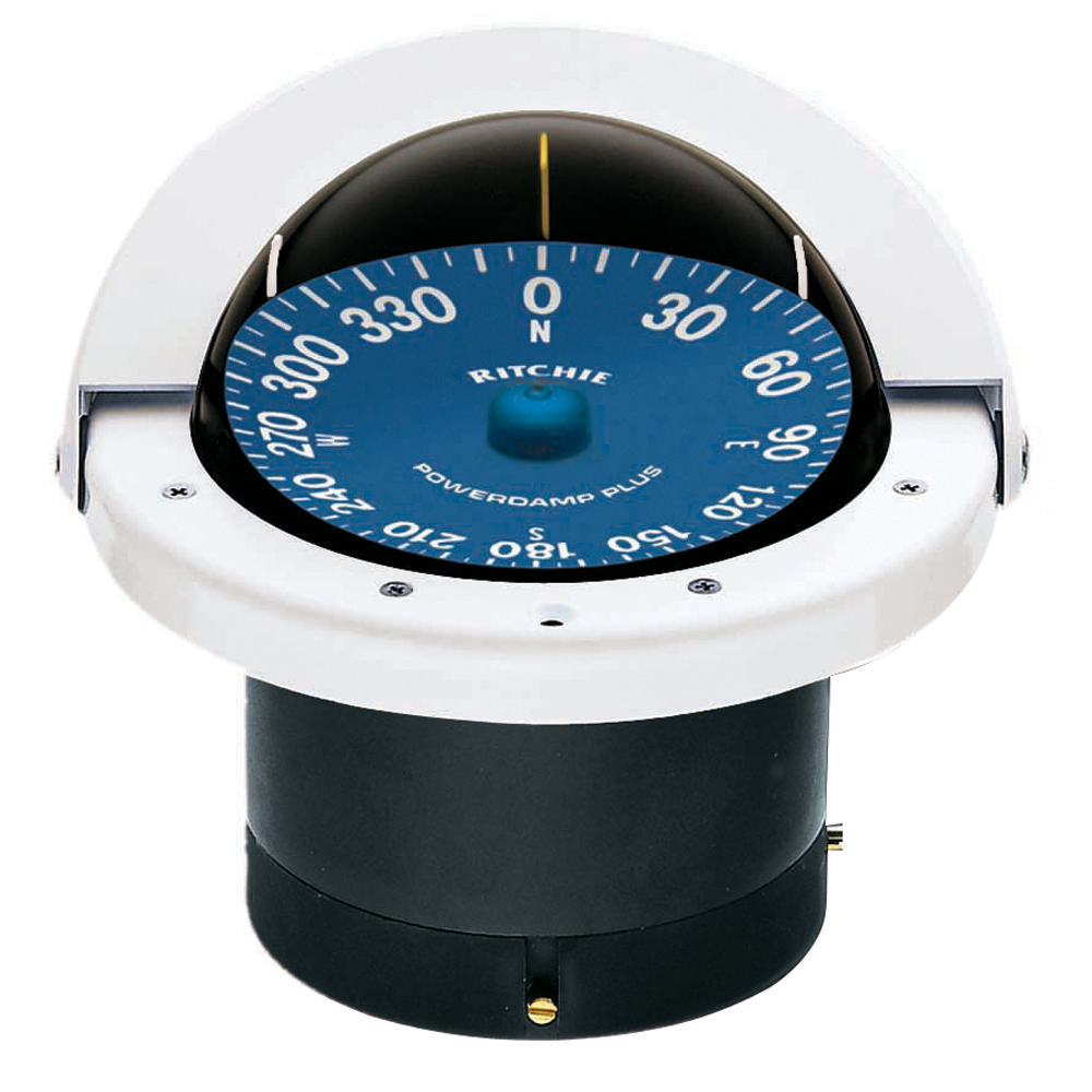 Ritchie SS-2000W SuperSport Compass - Flush Mount - White, made by Ritchie - SS-2000W Ritchie SS-2000W SuperSport Compass - Flush Mount - White, made by Ritchie - SS-2000W