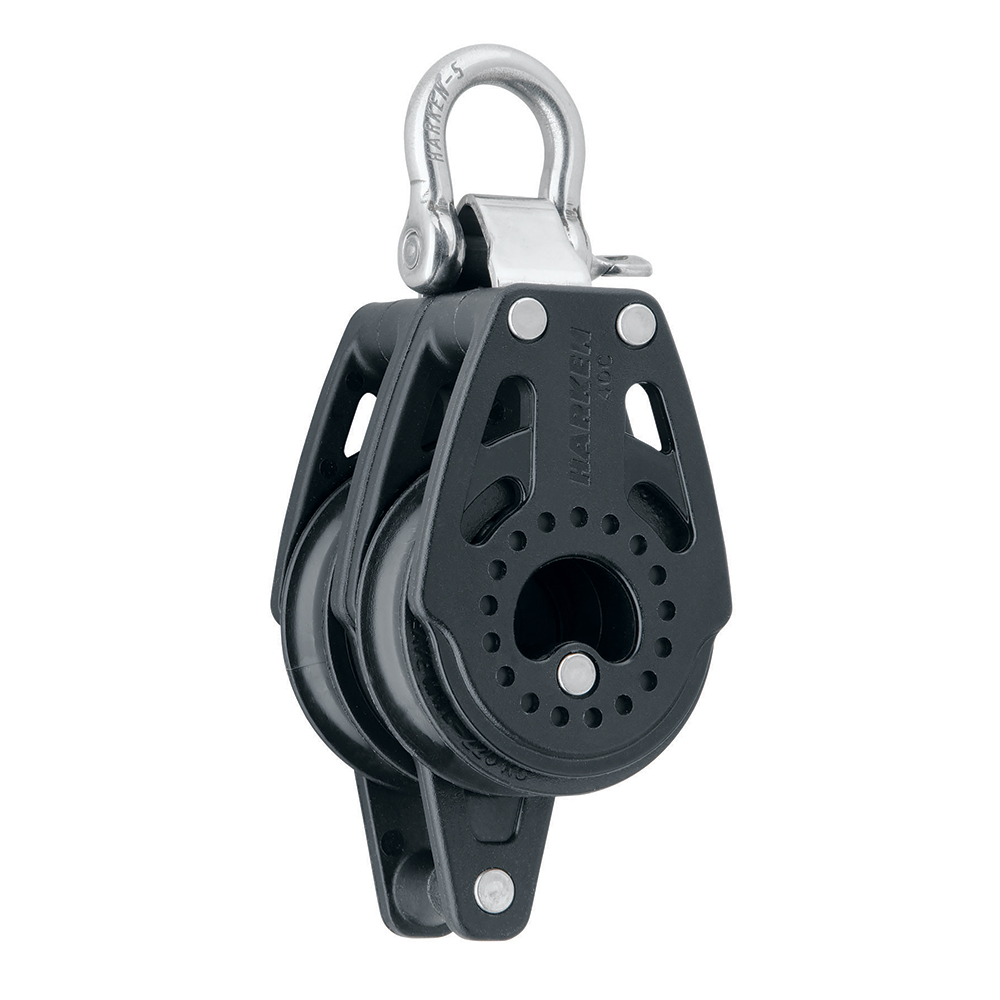 Harken 40mm Carbo Air Double Fixed Block w/Becket, made by Harken - 2643 Harken 40mm Carbo Air Double Fixed Block w/Becket, made by Harken - 2643