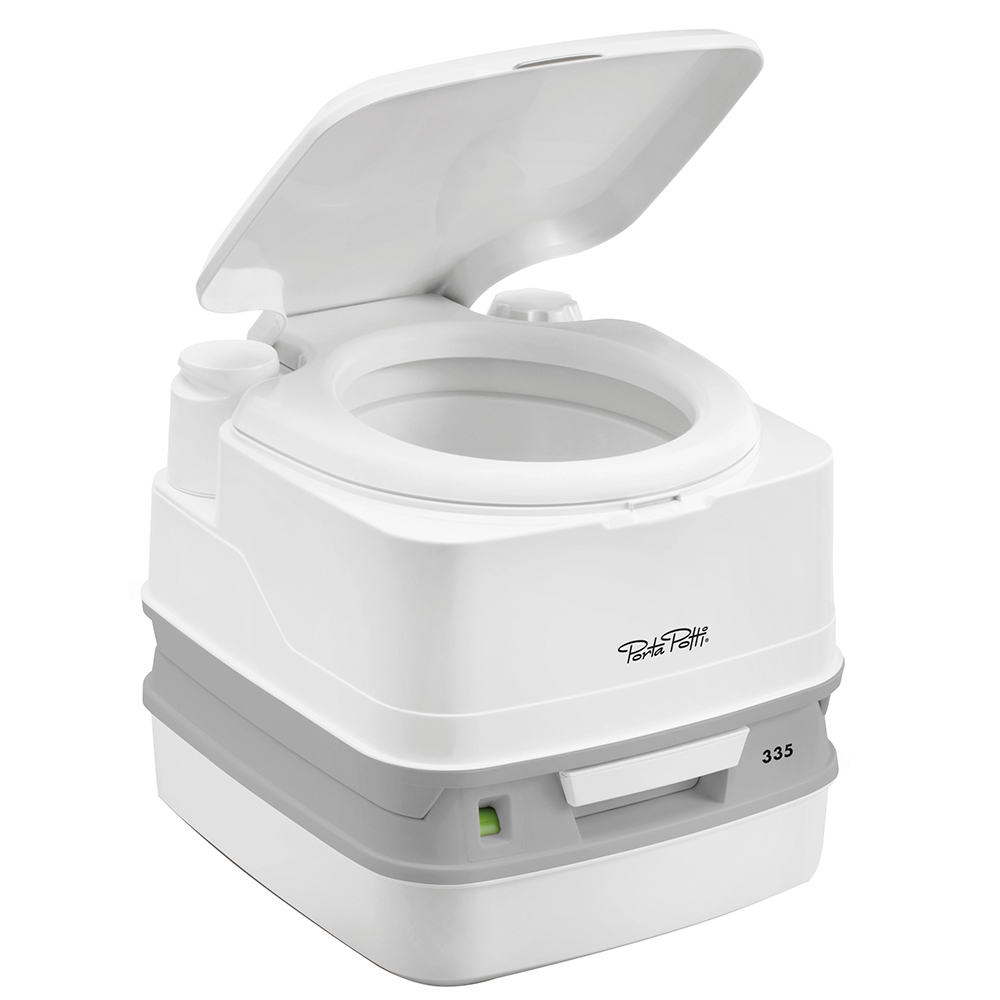 Thetford Porta Potti 335 Marine Toilet w/Hold Down Kit, made by Thetford Marine - 92828 Thetford Porta Potti 335 Marine Toilet w/Hold Down Kit, made by Thetford Marine - 92828