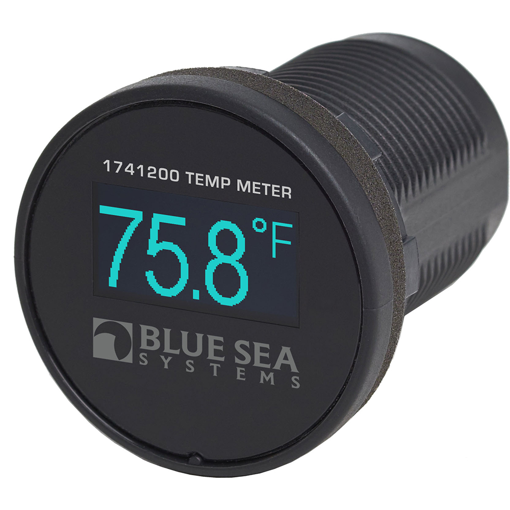 Blue Sea 1741200 Mini OLED Temperature Monitor - Blue, made by Blue Sea Systems - 1741200 Blue Sea 1741200 Mini OLED Temperature Monitor - Blue, made by Blue Sea Systems - 1741200