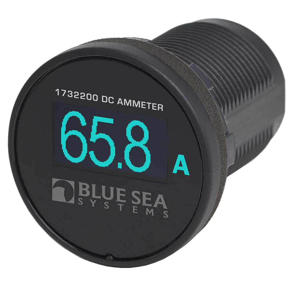 Blue Sea 1732200 Mini OLED Ammeter - Blue, made by Blue Sea Systems - 1732200