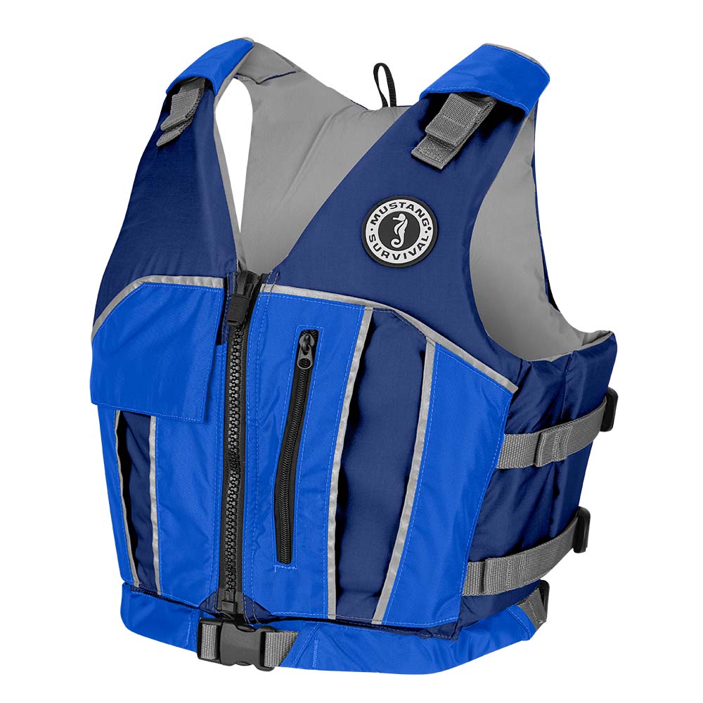 Mustang Reflex Foam Vest - Royal Blue/Navy - Medium/Large, made by Mustang Survival - MV7020-190-M/L-216 Mustang Reflex Foam Vest - Royal Blue/Navy - Medium/Large, made by Mustang Survival - MV7020-190-M/L-216