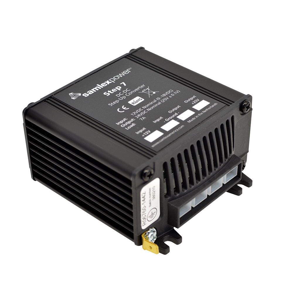 Samlex Step-Up DC-DC Converter - 7A - 9-18V Input - 24V Output, made by Samlex America - STEP7 Samlex Step-Up DC-DC Converter - 7A - 9-18V Input - 24V Output, made by Samlex America - STEP7