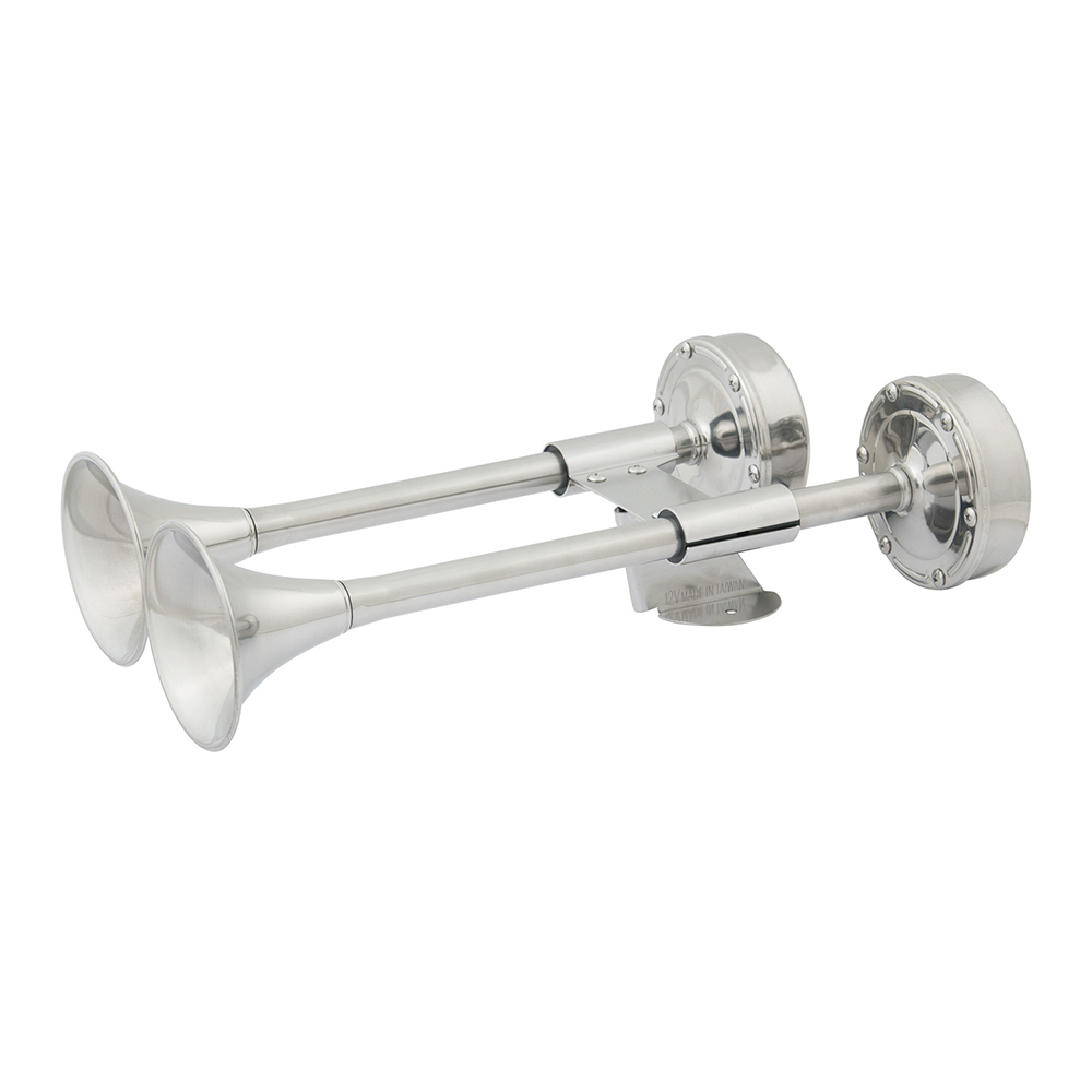 Marinco 12V Compact Dual Trumpet Electric Horn, made by Marinco - 10011 Marinco 12V Compact Dual Trumpet Electric Horn, made by Marinco - 10011