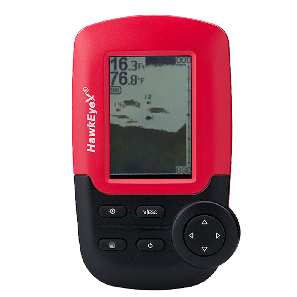 HawkEye FishTrax 1X Kayak Dot Matrix Portable Fish Finder, made by HawkEye - HawkEye FishTrax 1X Kayak Dot Matrix Portable Fish Finder, made by HawkEye -