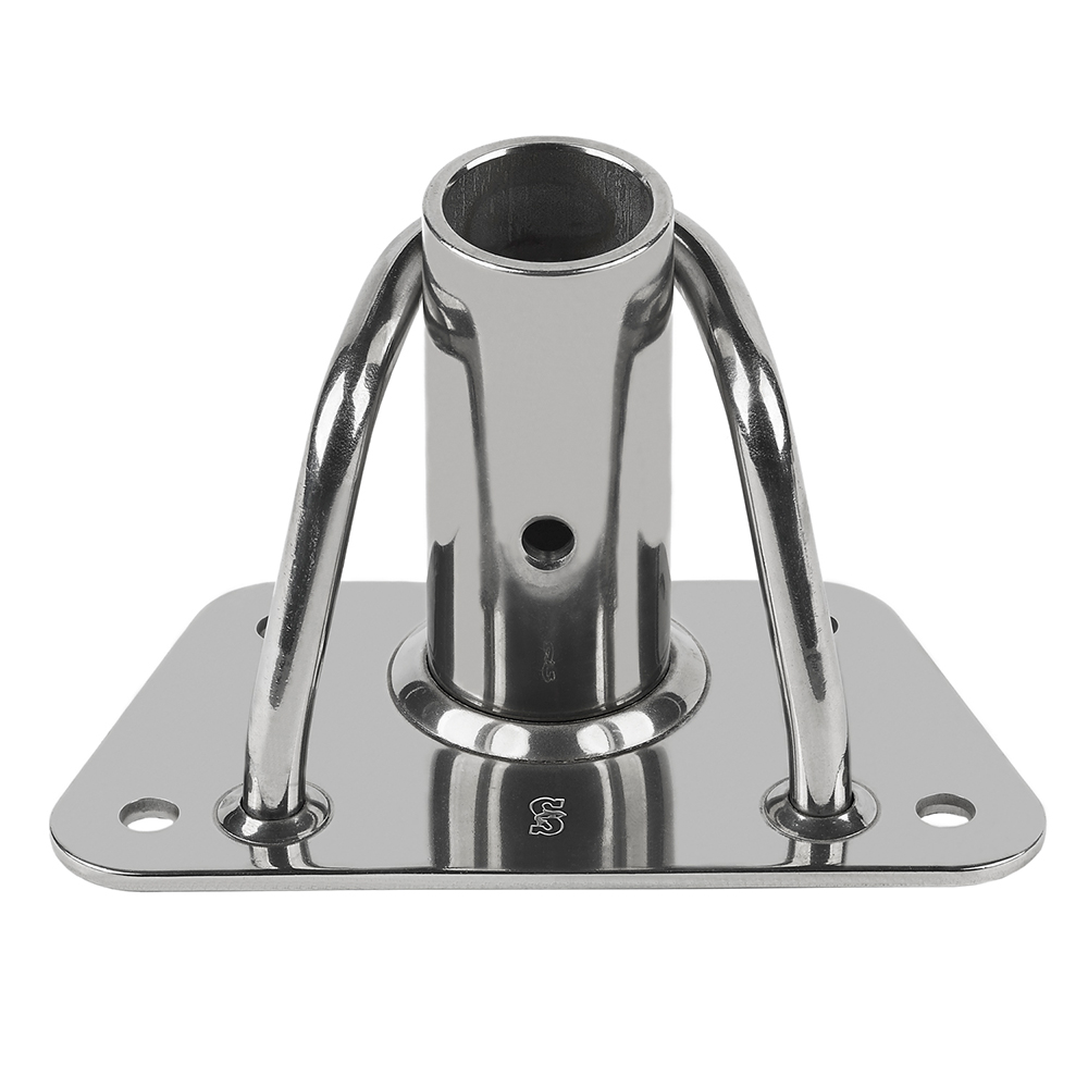 Schaefer Stanchion Base Single - Heavy-Duty, made by Schaefer Marine - 36-01 Schaefer Stanchion Base Single - Heavy-Duty, made by Schaefer Marine - 36-01