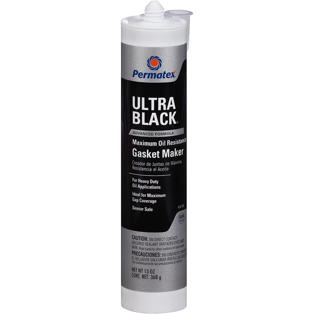 Permatex Ultra Black Maximum Oil Resistance RTV Silicone Gasket Maker - 13oz, made by Permatex - 24105 Permatex Ultra Black Maximum Oil Resistance RTV Silicone Gasket Maker - 13oz, made by Permatex - 24105