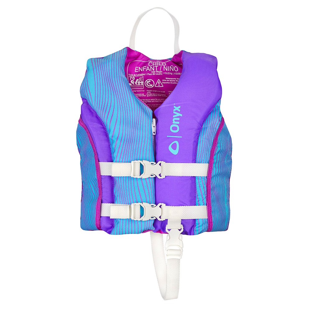 Onyx Shoal All Adventure Child Paddle & Water Sports Life Jacket - Purple, made by Onyx Outdoor - 121000-600-001-21 Onyx Shoal All Adventure Child Paddle & Water Sports Life Jacket - Purple, made by Onyx Outdoor - 121000-600-001-21