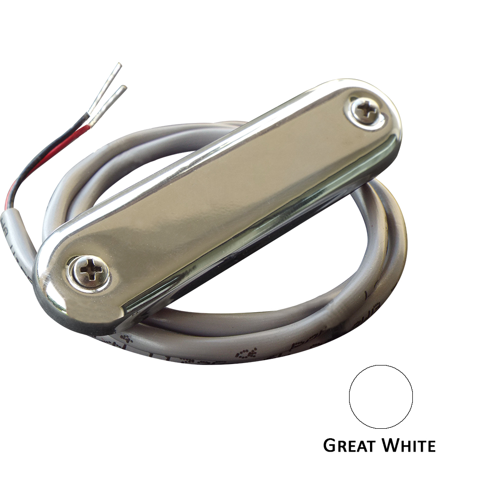 Shadow-Caster Courtesy Light w/2' Lead Wire - 316 SS Cover - Great White - 4-Pack, made by Shadow-Caster LED Lighting - SCM-CL-GW-SS-4PACK Shadow-Caster Courtesy Light w/2' Lead Wire - 316 SS Cover - Great White - 4-Pack, made by Shadow-Caster LED Lighting - SCM-CL-GW-SS-4PACK