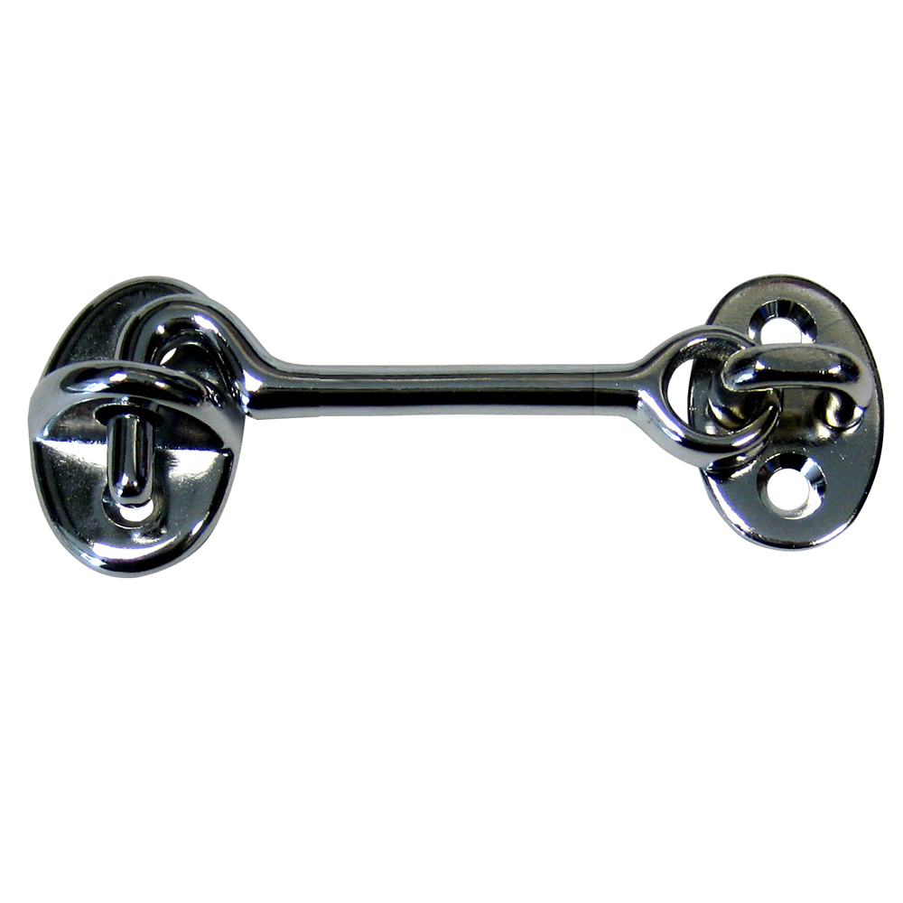 Whitecap Cabin Door Hook - CP/Brass - 3", made by Whitecap - S-1402C Whitecap Cabin Door Hook - CP/Brass - 3", made by Whitecap - S-1402C