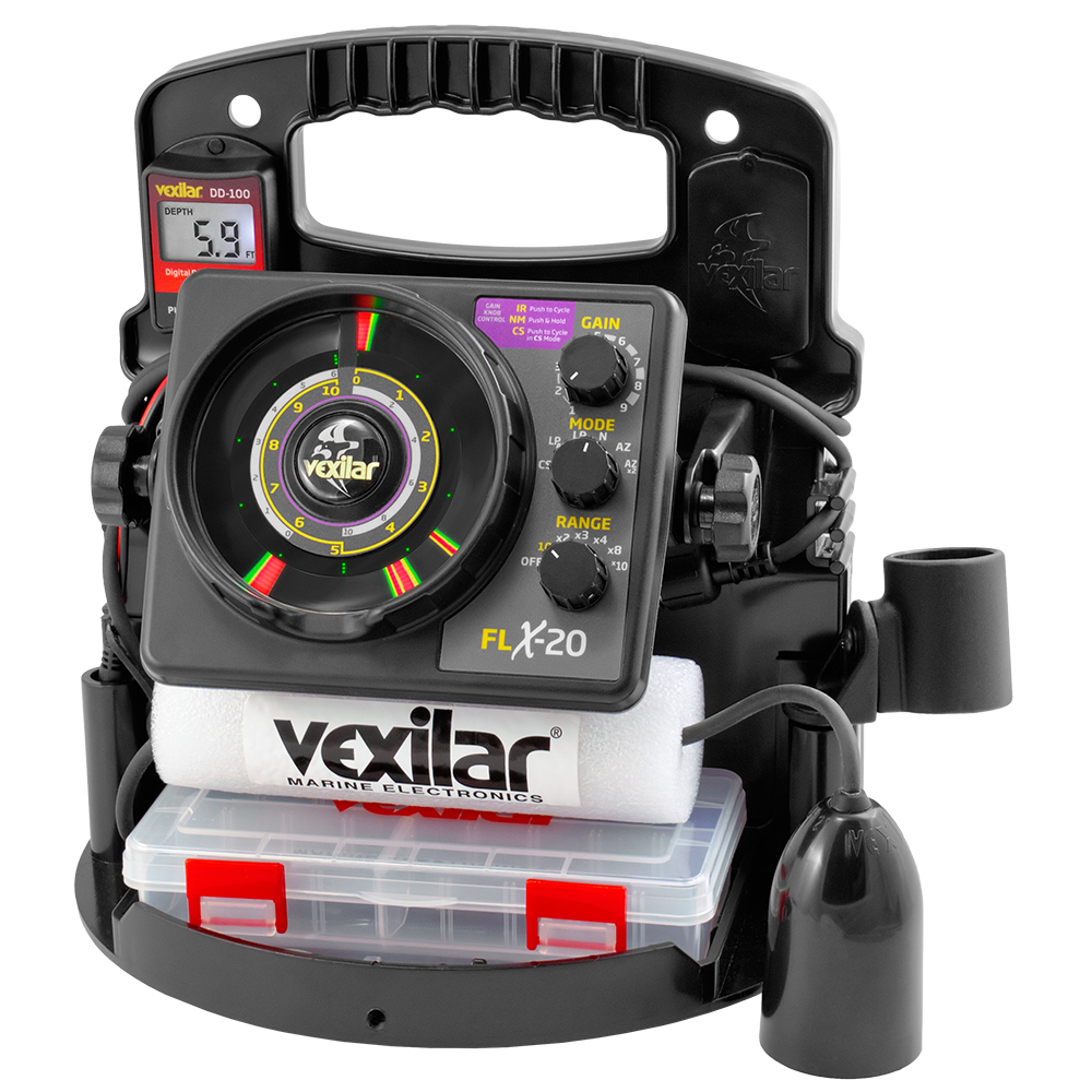 Vexilar FLX-20 Pro Pack II w/12° Ice Ducer & DD-100, made by Vexilar - PPX2012D Vexilar FLX-20 Pro Pack II w/12° Ice Ducer & DD-100, made by Vexilar - PPX2012D