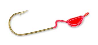 Slider Crappie Heads 18ct 1/4oz Red, made by Slider Baits -