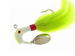 Blakemore Road Runner Bucktail 1/2oz 4/0 Chart/White-Red/Chart, made by Blakemore - Blakemore Road Runner Bucktail 1/2oz 4/0 Chart/White-Red/Chart, made by Blakemore -