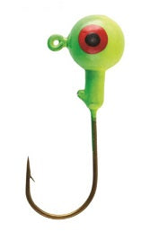 Eagle Claw Jig Head 1/8 10ct Lime/Chart, made by Eagle Claw - Eagle Claw Jig Head 1/8 10ct Lime/Chart, made by Eagle Claw -