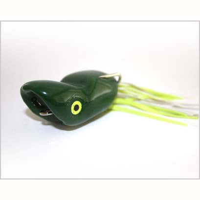 Scum Frog Popper 5/16oz Green-Chart/White, made by Southern Lure Baits - Scum Frog Popper 5/16oz Green-Chart/White, made by Southern Lure Baits -